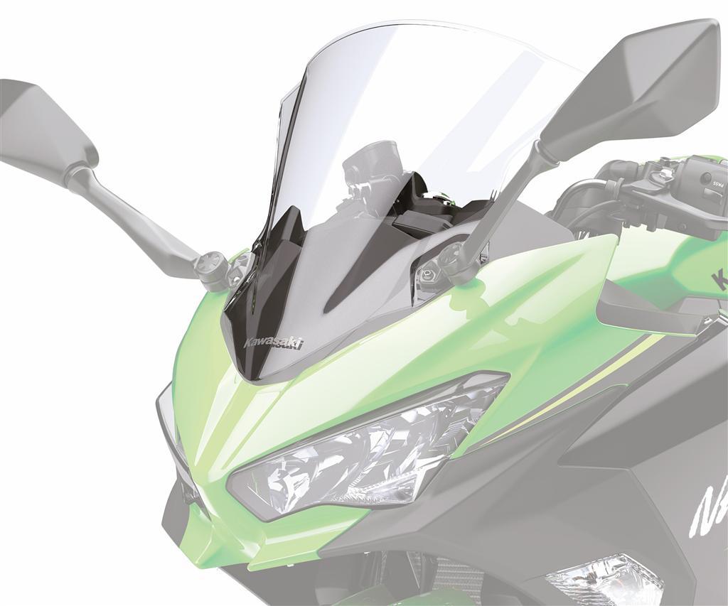 Großes, klares Windschild (Ninja 400)
