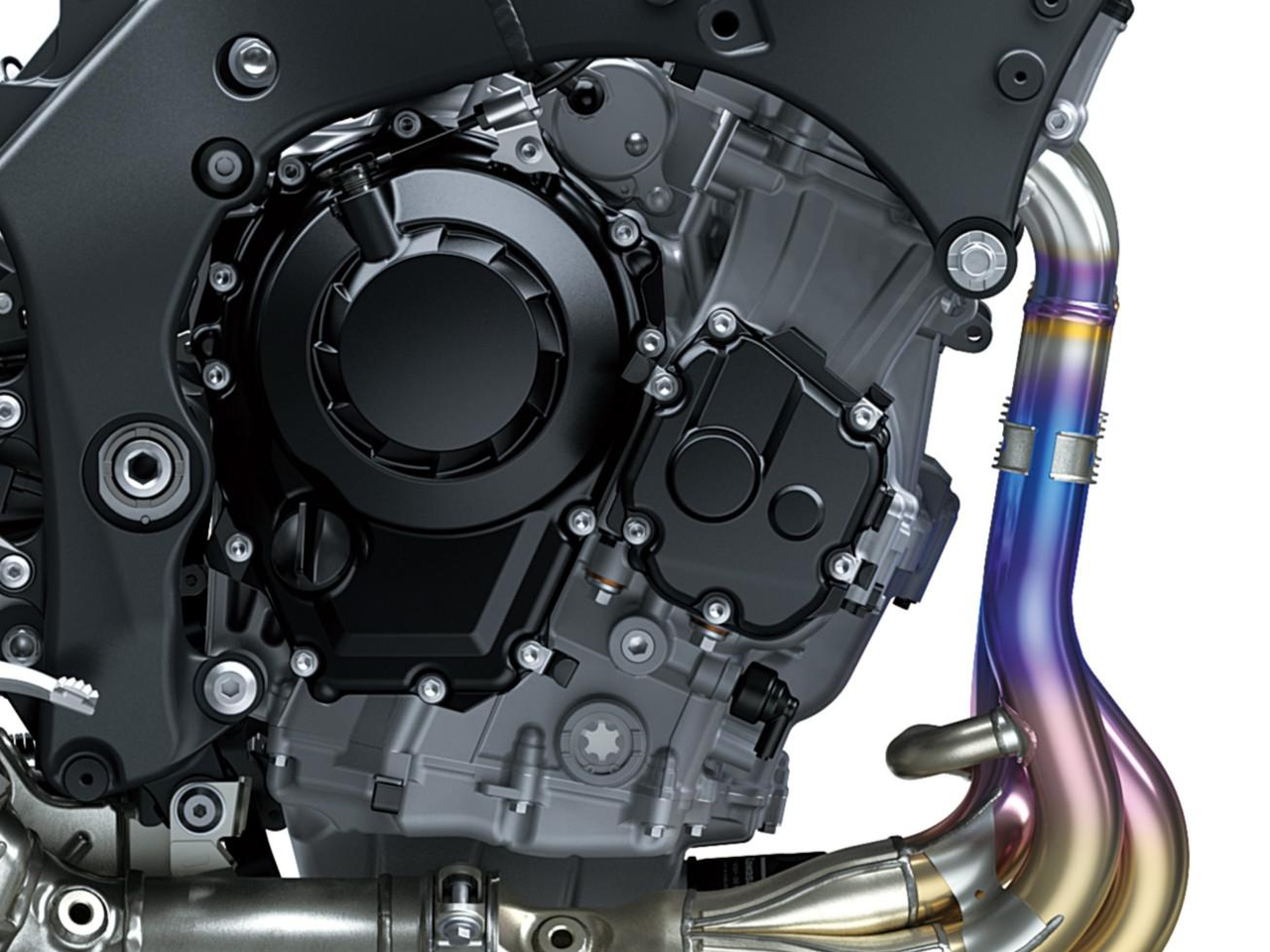 Leistungsstarker 998 cm³ flüssigkeitsgekühlter 4-Takt-Reihenvierzylinder