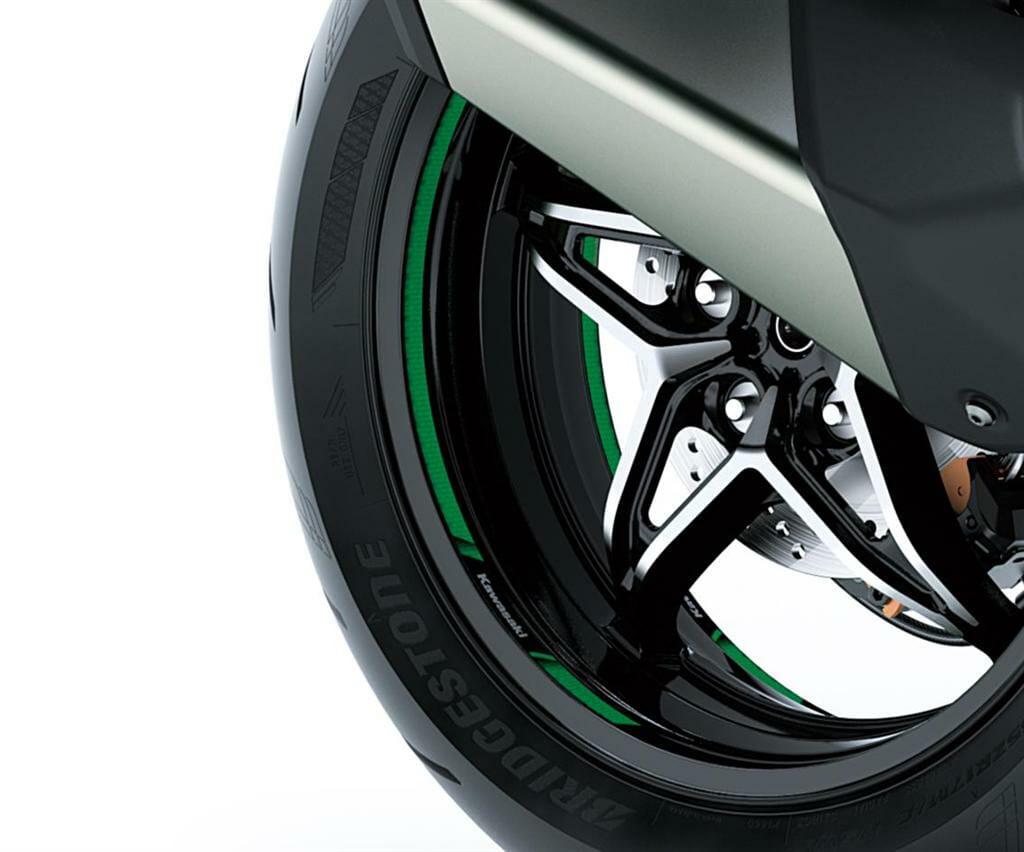 Felgen-Design-Aufkleber, Grün (Ninja H2 SX)