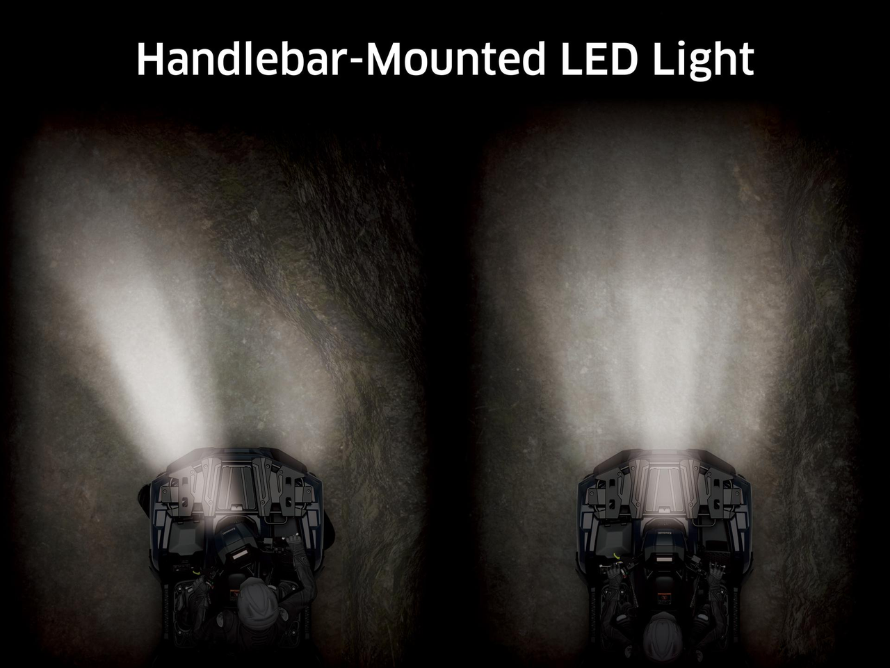 LED-Lampe am Lenker