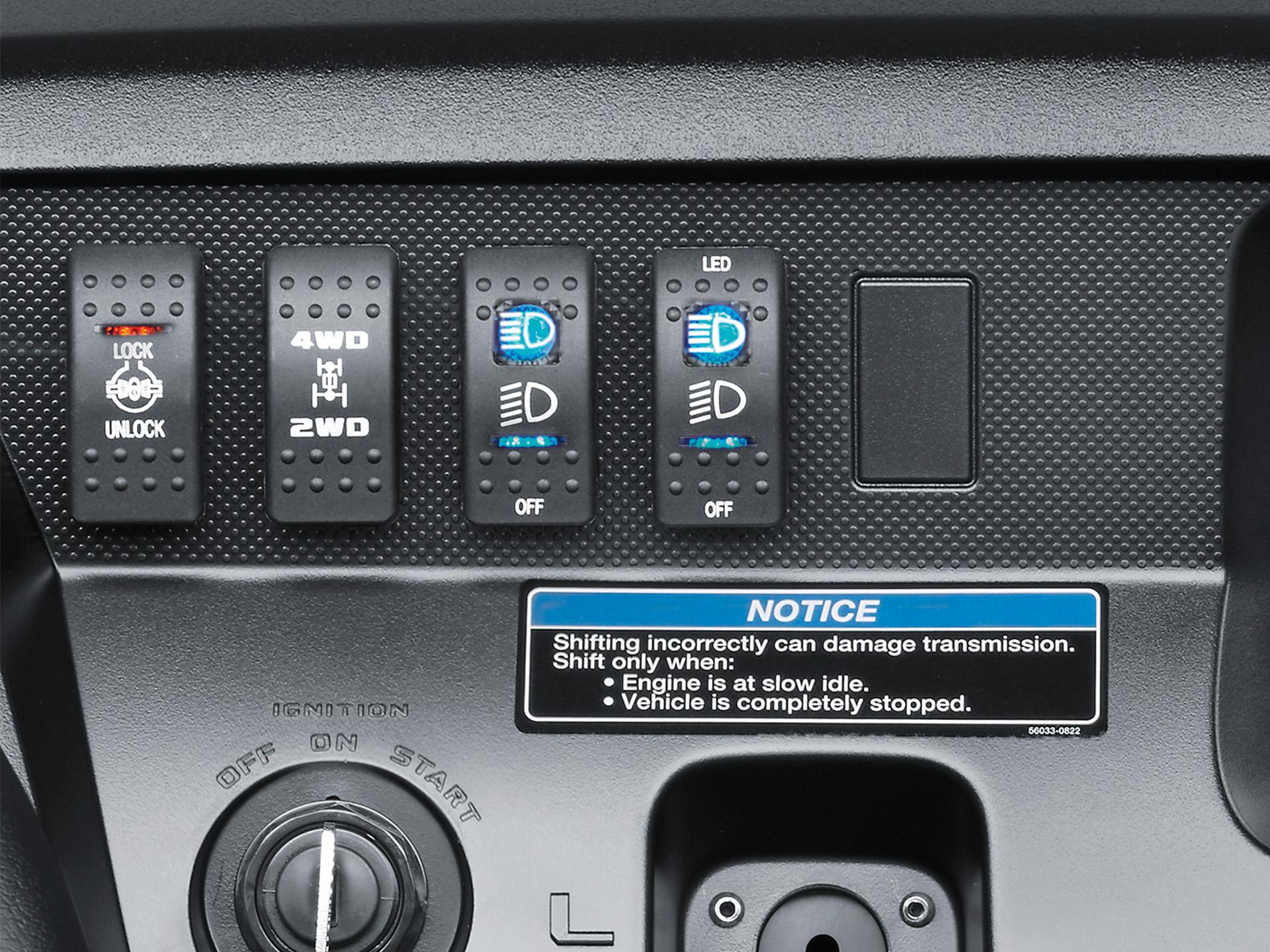Elektrisch wählbarer Allradantrieb und Differentialsperre hinten