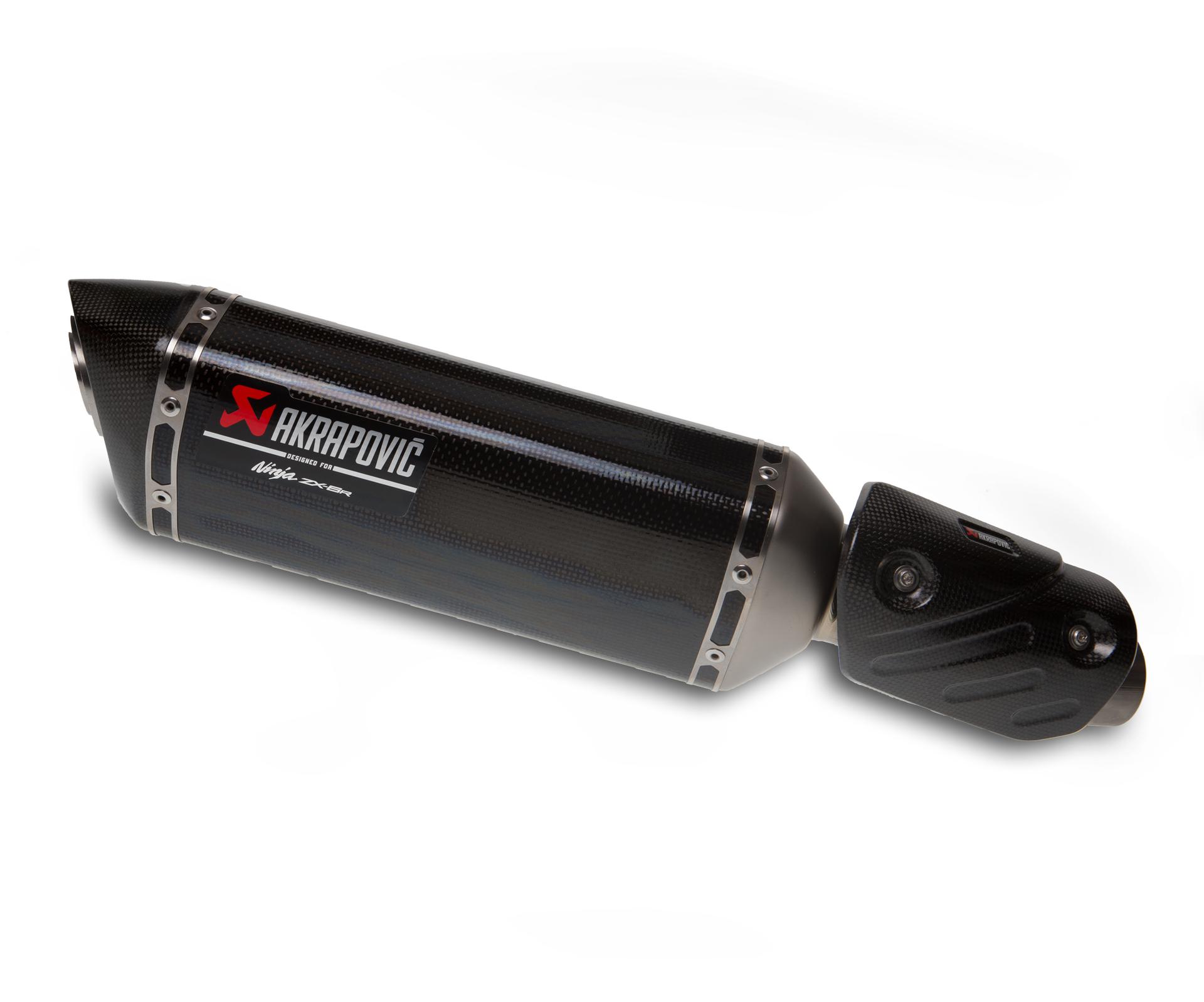 Akrapovic-Auspuff Carbon inkl. Hitzeschild (Ninja ZX-6R)