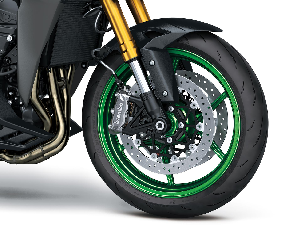 Brembo Vorderradbremsen und Öhlins Federbein 