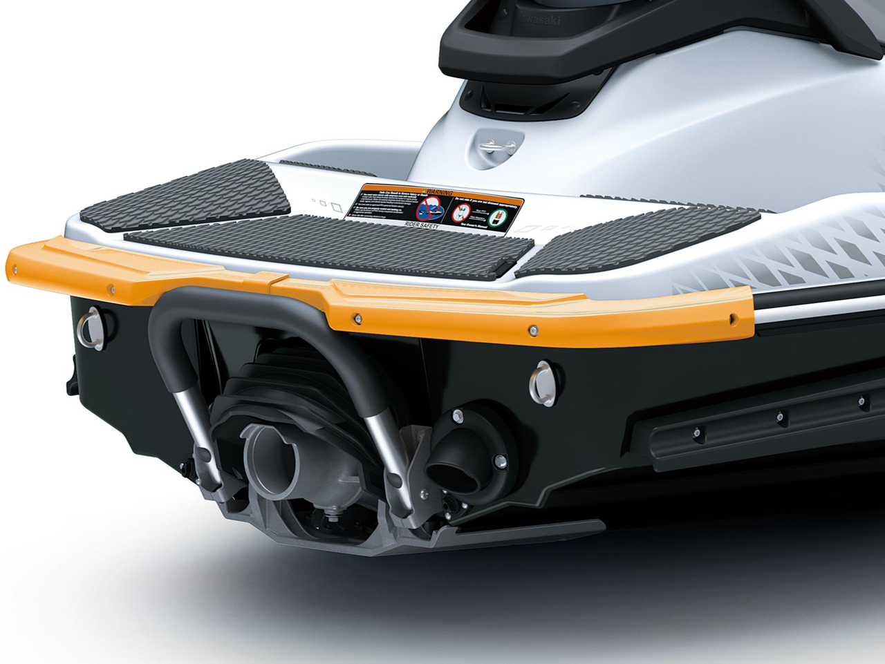 Große Heckplattform