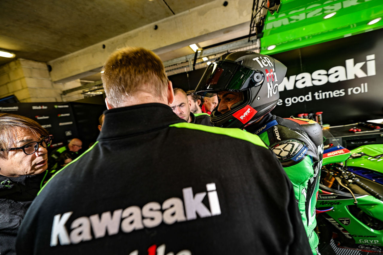2026-FIM-Ewc-LeMans-KAWASAKI WEBIKE TRICKSTAR FRA Roman RAMOS ALVARO ESP Christian GAMARINO ITA Grégory LEBLANC FRA Enzo DE LA VEGA FRA ZX-10RR EWC